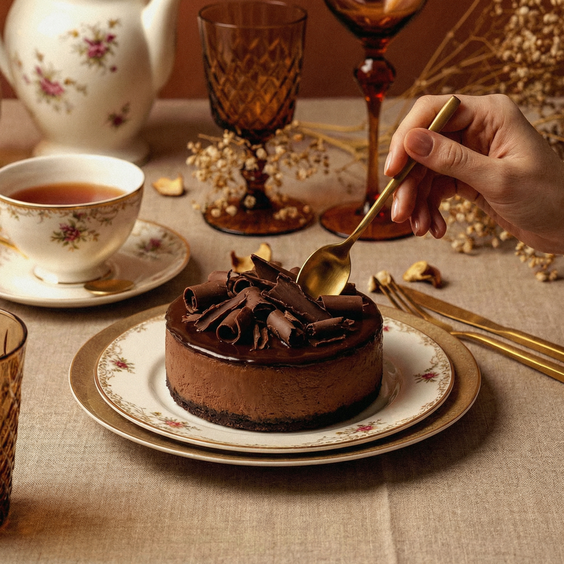 Dark Chocolate Cheesecake