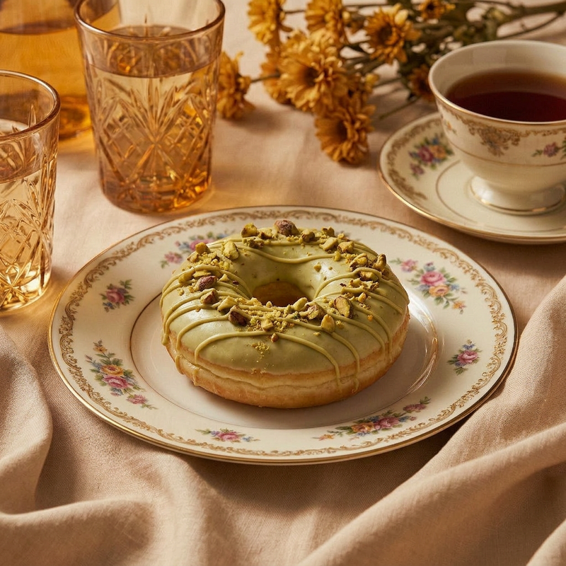 Pistachio Doughnuts